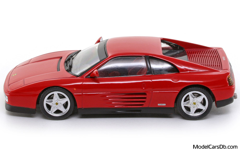 1989 - Ferrari 348 TB Altaya 1/43 (Red) Side