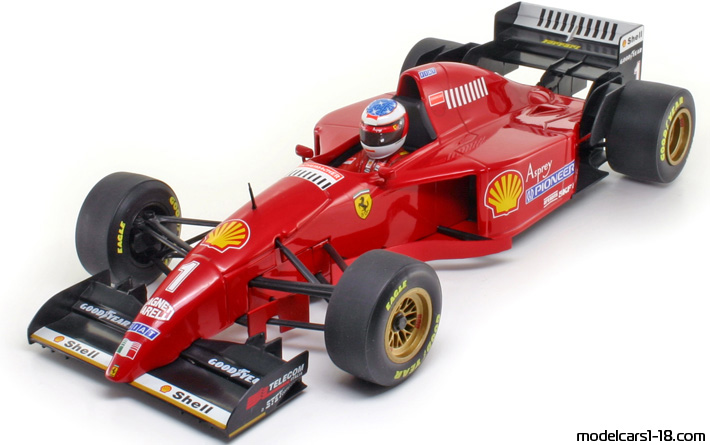 1995 - Ferrari 412 T2 Minichamps 1/18 (Rot / Schwarz) Vorne linke Seite