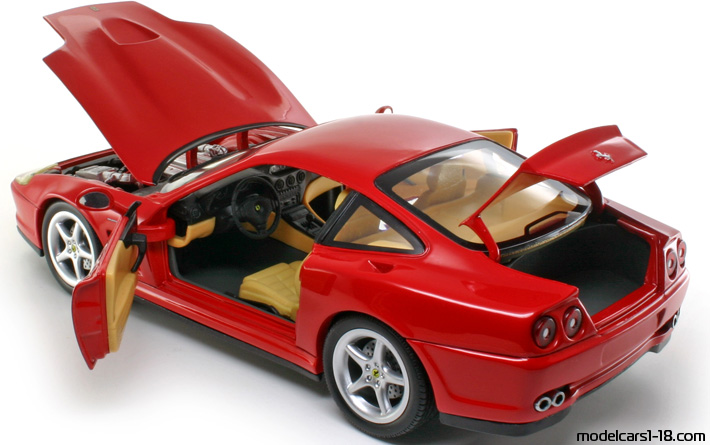 1996 - Ferrari 550 Maranello Hot Wheels 1/18 (Rot) Zu öffnende Teile