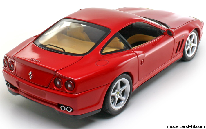 1996 - Ferrari 550 Maranello Hot Wheels 1/18 (Rot) Hinten rechte seite