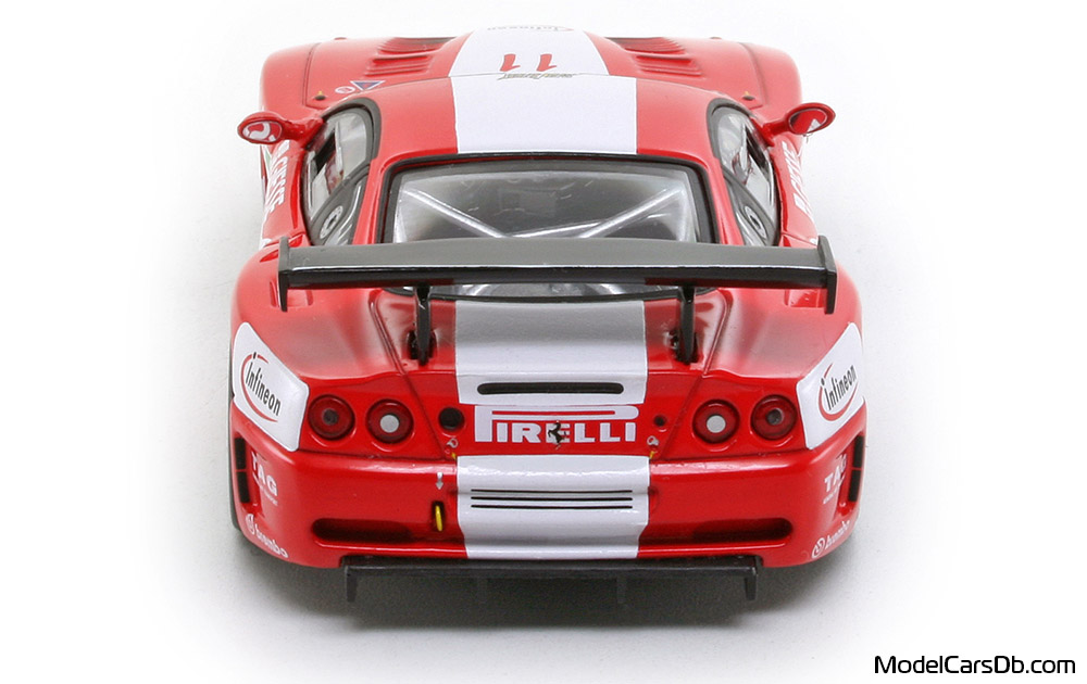 2004 - Ferrari 575 GTC IXO 1/43 (Red / White) Rear end