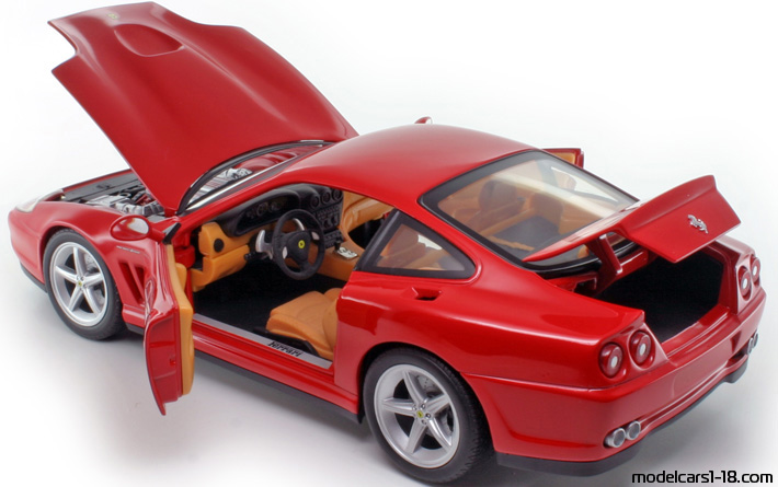 2002 - Ferrari 575M Maranello Hot Wheels 1/18 (Червен) Отваряеми части