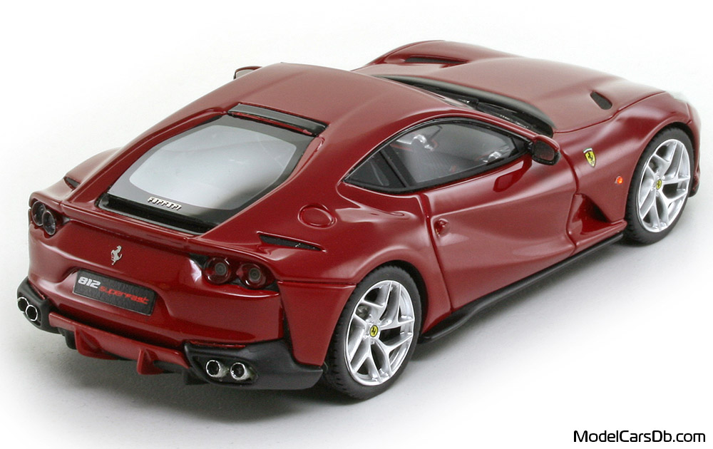 2017 - Ferrari 812 Superfast Looksmart 1/43 (Red) Rear right side