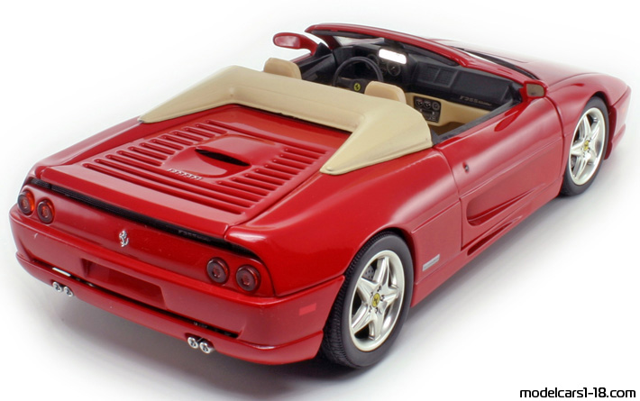 1995 - Ferrari F355 Spider Hot Wheels 1/18 (Rot) Hinten rechte seite