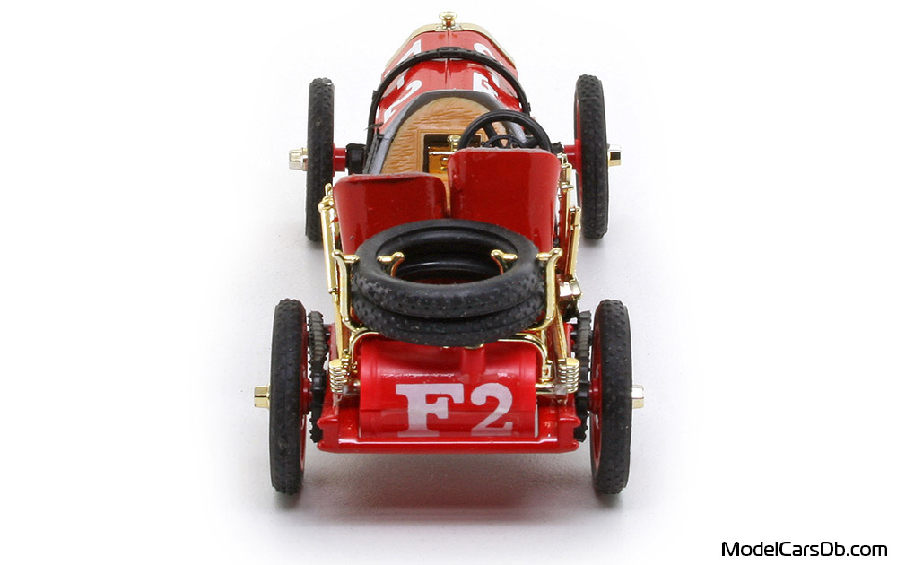 1937 - Fiat 130HP Brumm 1/43 (Red) Rear end