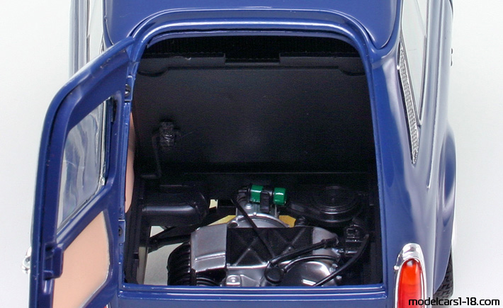 1960 - Fiat 500 Giardiniera Norev 1/18 (Blau) Motor