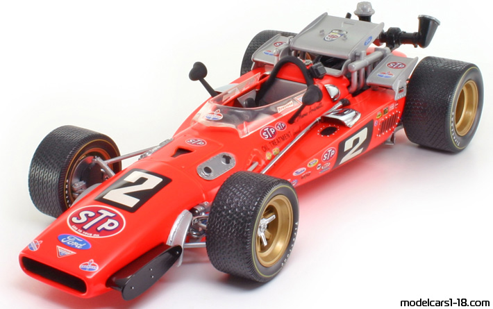 1969 - Ford Brawner Hawk ERTL 1/18 (Rot) Vorne linke Seite