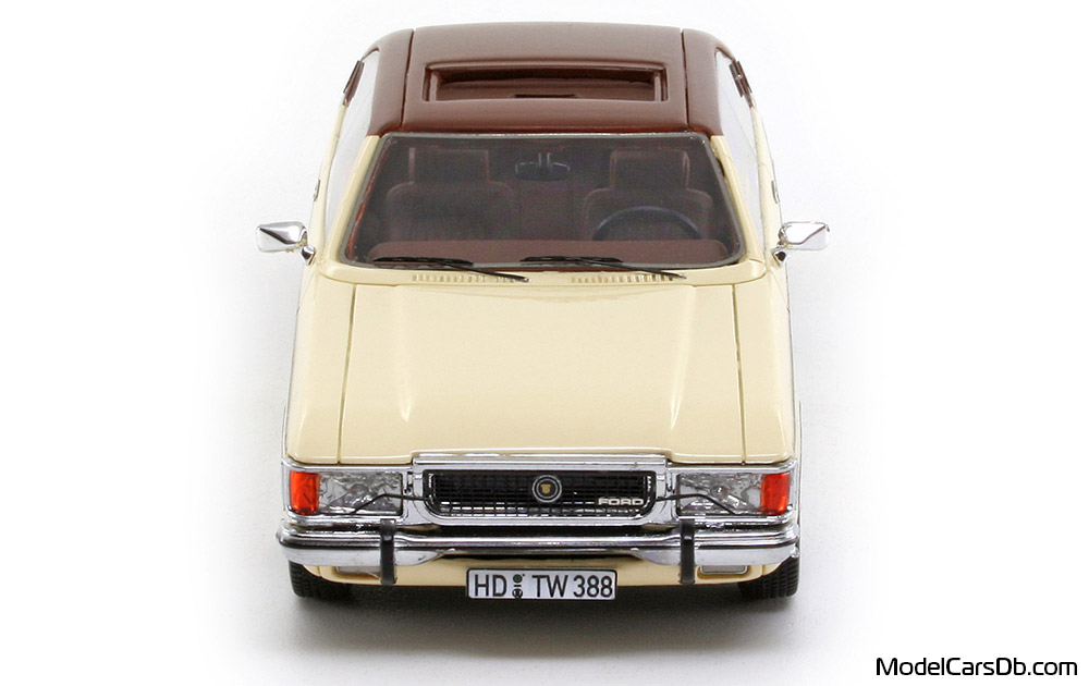 1974 - Ford Granada Neo Scale Models 1/43 (Weiß / Braun) Front