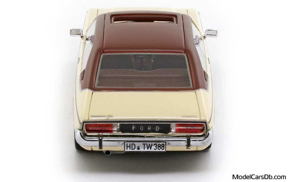 1974 - Ford Granada Neo Scale Models 1/43 (Weiß / Braun) Heck