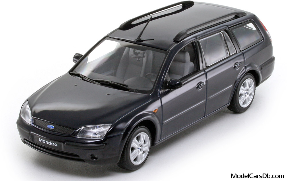 2001 - Ford Mondeo Turnier Minichamps 1/43 (Blue) Front left side