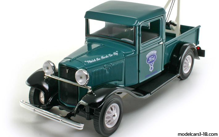 1934 - Ford Pickup (Model BB) Road Legends 1/18 (Green / Schwarz) Vorne linke Seite