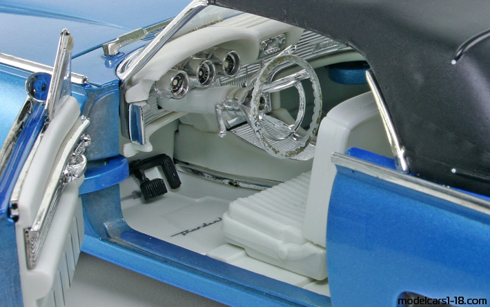 1962 - Ford Thunderbird Welly 1/18 (Blau) Innenraum Armaturenbrett