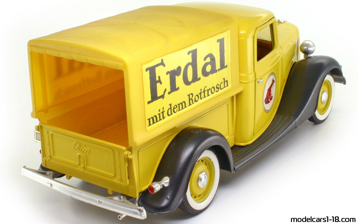 1936 - Ford V8 Solido 1/19 (Gelb / Schwarz) Hinten rechte seite