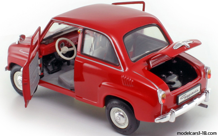1955 - Goggomobil T250 Revell 1/18 (Rot) Zu öffnende Teile
