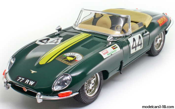 1961 - Jaguar E-Type Bburago 1/18 - Vorne linke Seite