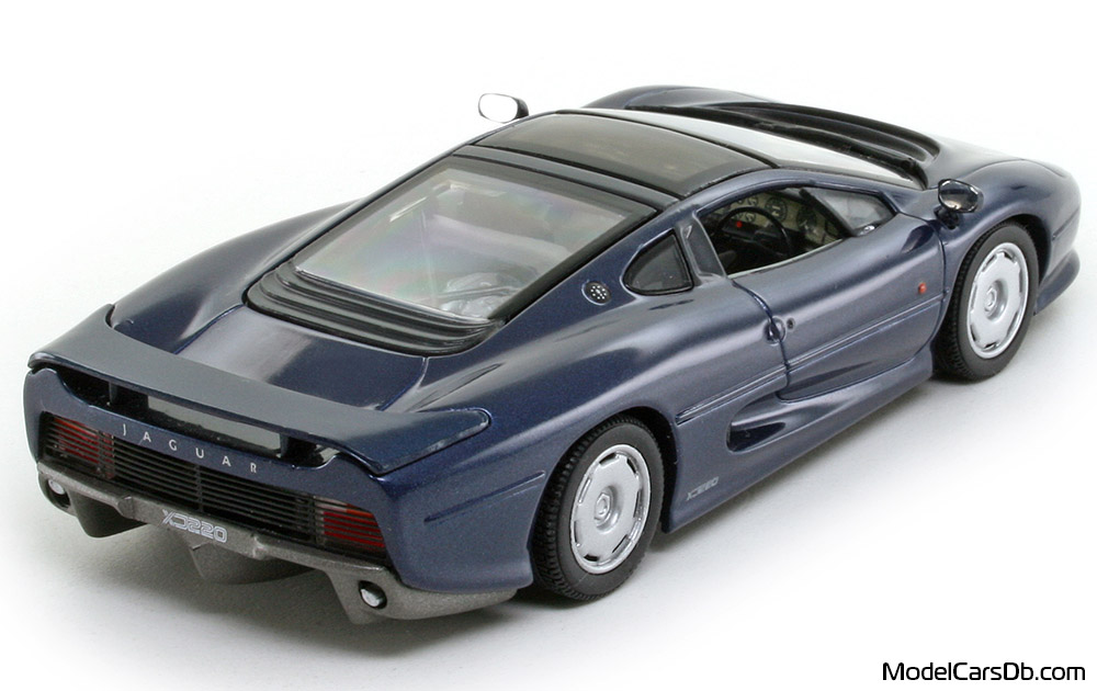 1992 - Jaguar XJ220 Minichamps 1/43 (Blue) Rear right side