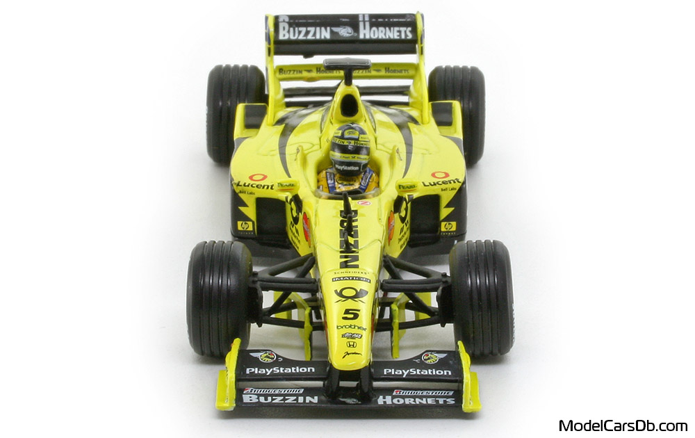 2000 - Jordan Mugen Honda EJ10 Hot Wheels 1/43 (Gelb / Schwarz) Front