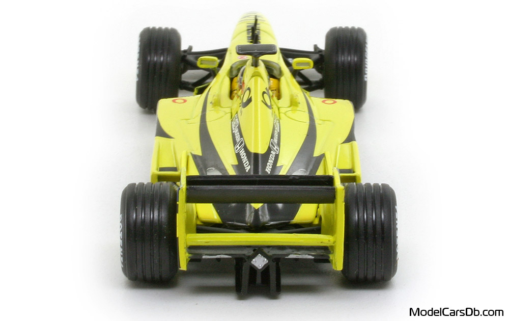 2000 - Jordan Mugen Honda EJ10 Hot Wheels 1/43 (Gelb / Schwarz) Heck