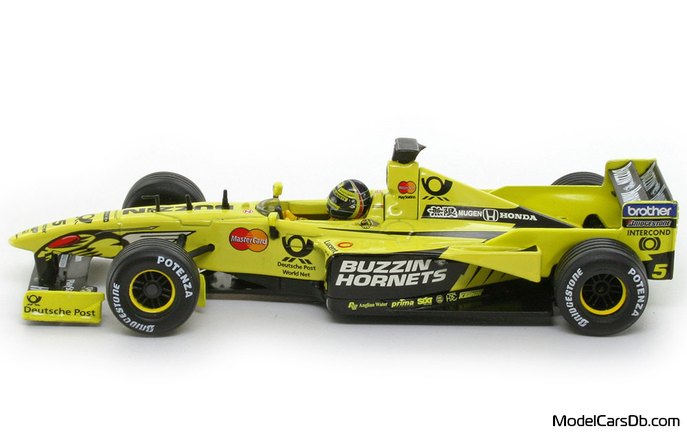 2000 - Jordan Mugen Honda EJ10 Hot Wheels 1/43 (Gelb / Schwarz) Seite