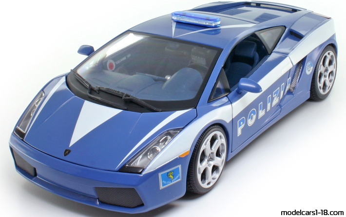 2002 - Lamborghini Gallardo Polizia Maisto 1/18 - Vorne linke Seite