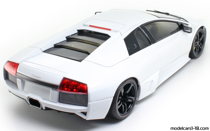 2007 - Lamborghini Murcielago LP640 Norev 1/18 (Weiß) Hinten rechte seite