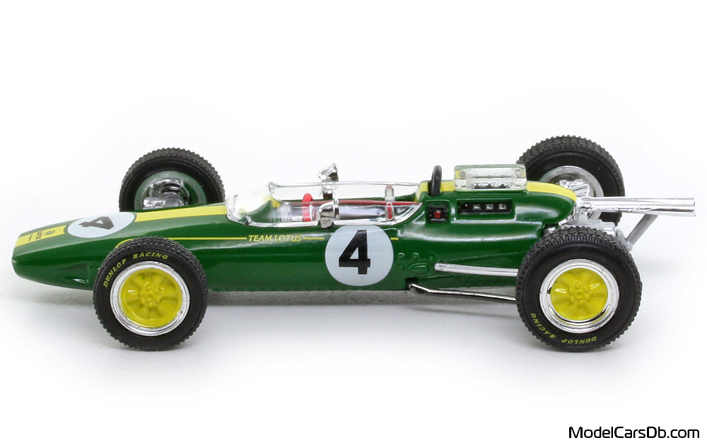 1962 - Lotus 25 RBA Collectibles 1/43 (Green / Yellow) Side