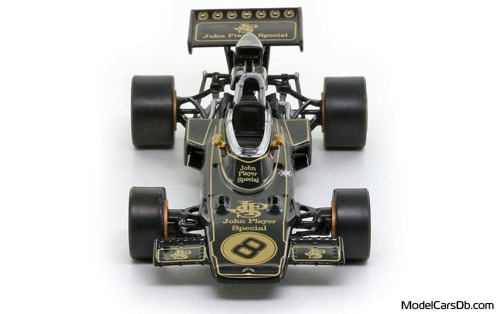 1972 - Lotus 72D RBA Collectibles 1/43 (Black / Yellow) Front end