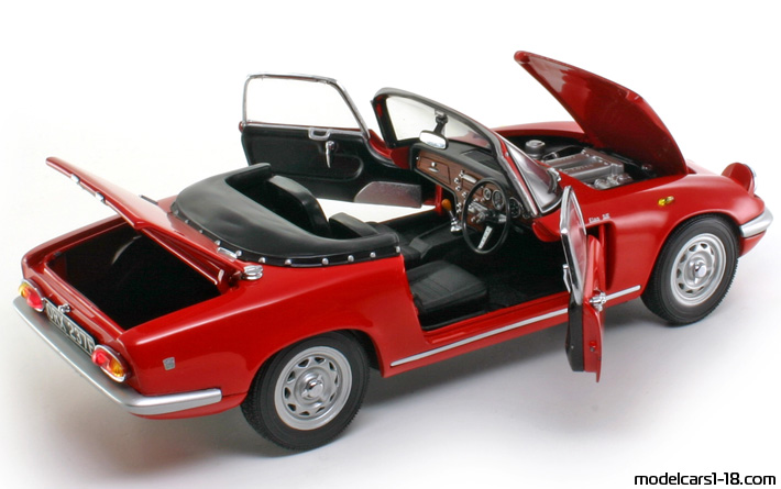 1961 - Lotus Elan S3 Sun Star 1/18 (Kрасный) Открывающиеся части