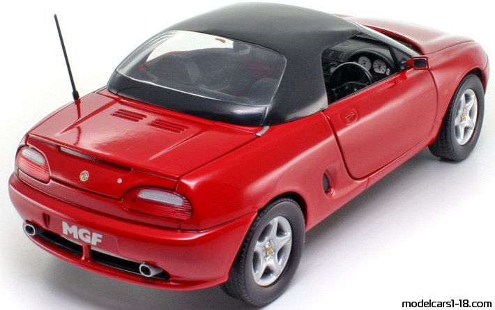1995 - MG MGF Corgi 1/18 (Red / Black) Rear right side