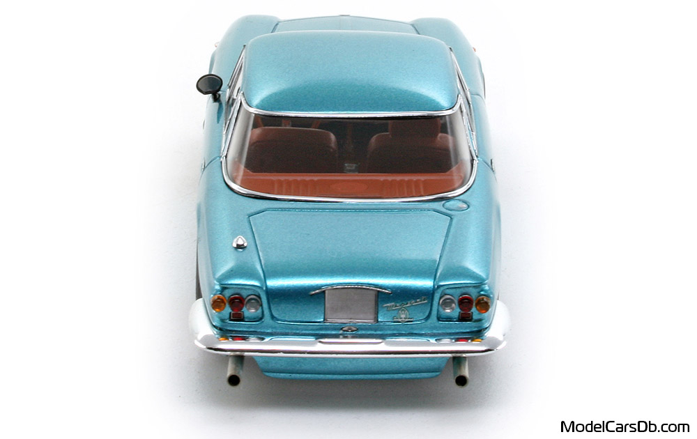 1960 - Maserati 5000 GT Minichamps 1/43 (Blau) Heck