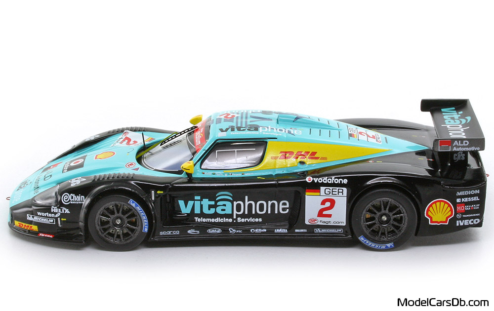 2008 - Maserati MC12 GT1 IXO 1/43 (Black / Blau) Seite