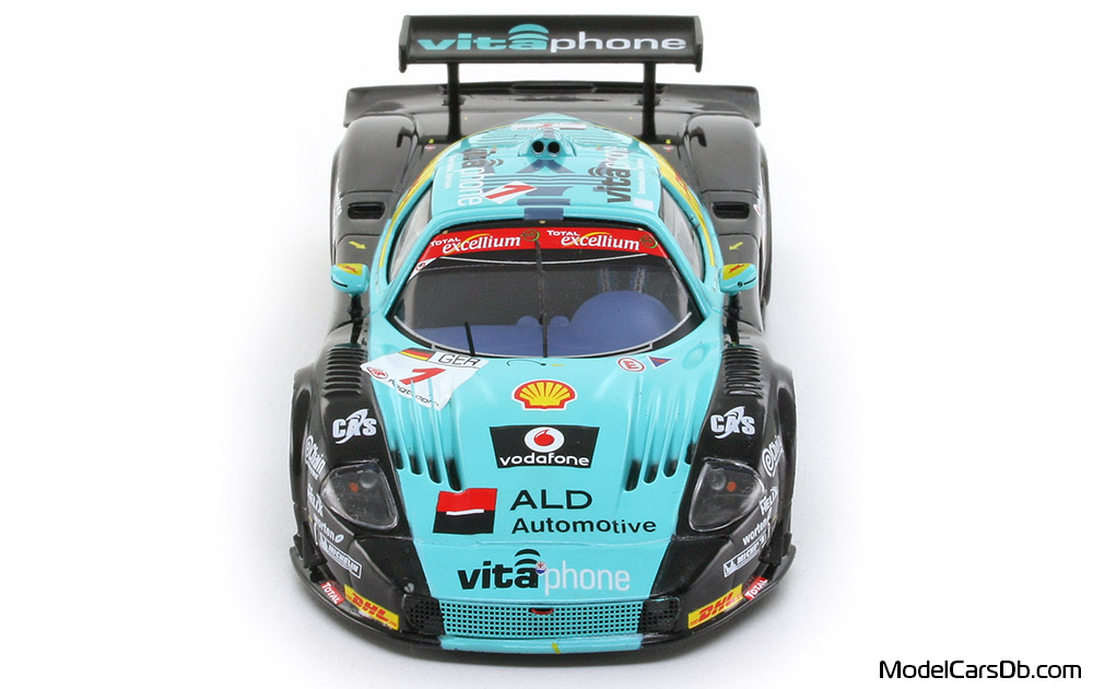 2008 - Maserati MC12 GT1 IXO 1/43 (Schwarz / Blau) Front