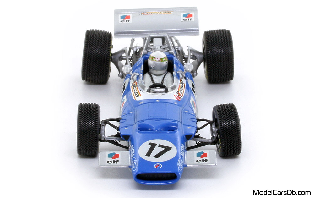 1969 - Matra Cosworth MS80 Quartzo 1/43 (Blau / Silber) Front