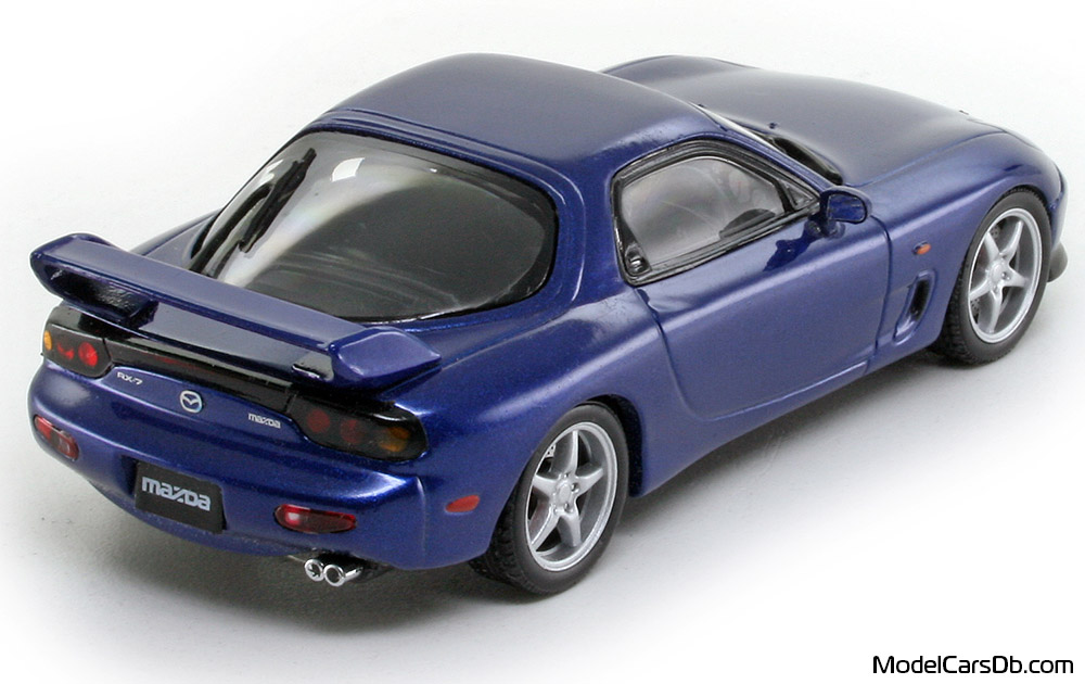 2001 - Mazda RX-7 Type R Bathurst (FD3S) Kyosho 1/43 (Blue) Rear right side