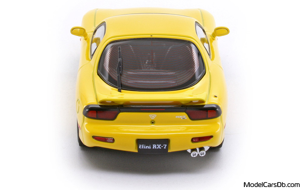 1993 - Mazda RX-7 Hachette 1/43 (Yellow) Rear end