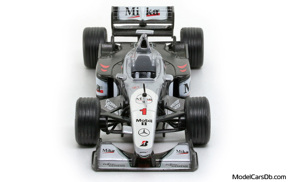 1999 - McLaren Mercedes MP4-14 RBA Collectibles 1/43 (Silver / Black) Front end