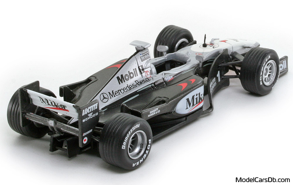 1999 - McLaren Mercedes MP4-14 RBA Collectibles 1/43 (Silver / Black) Rear right side
