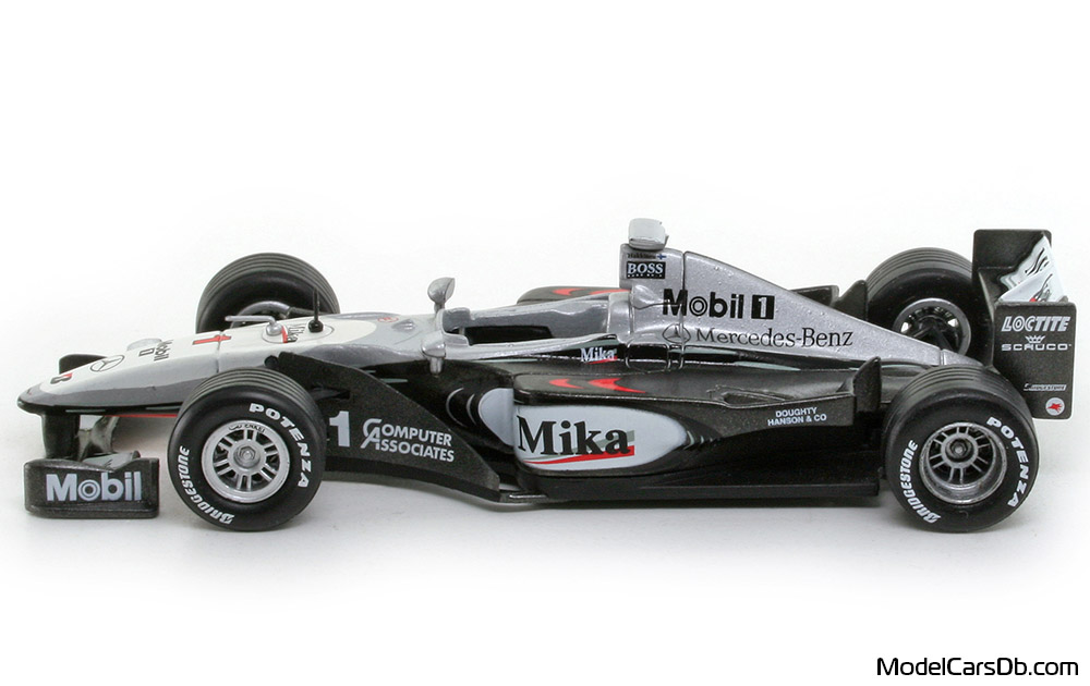1999 - McLaren Mercedes MP4-14 RBA Collectibles 1/43 (Silver / Black) Side