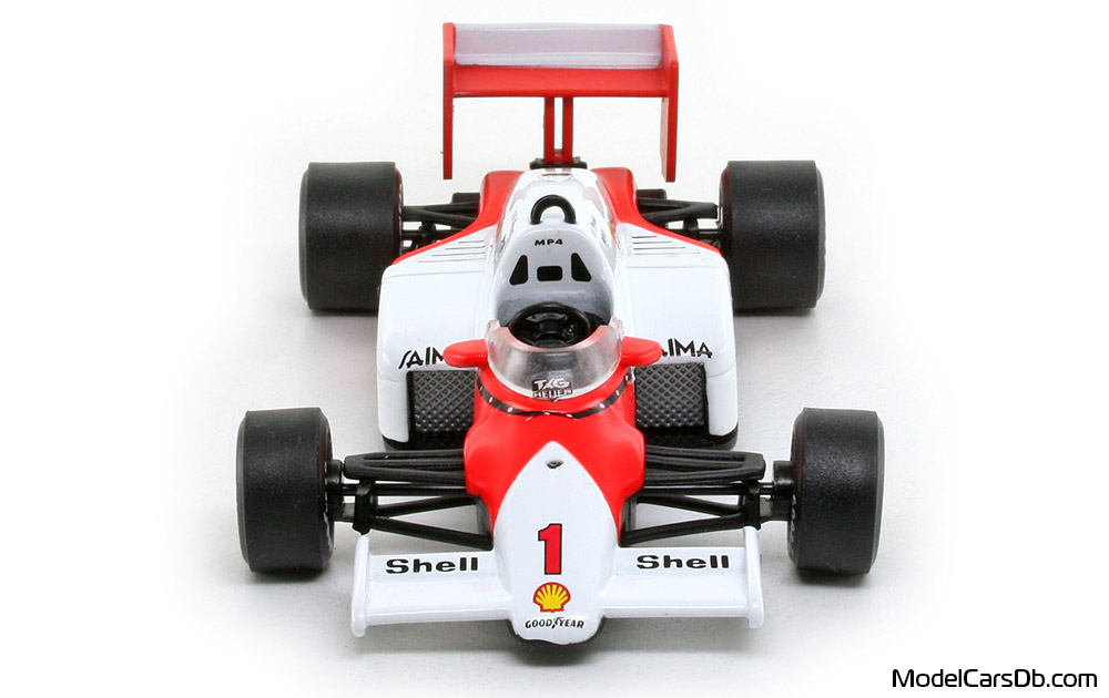 1986 - McLaren Porsche MP4-2C RBA Collectibles 1/43 (White / Red) Front end