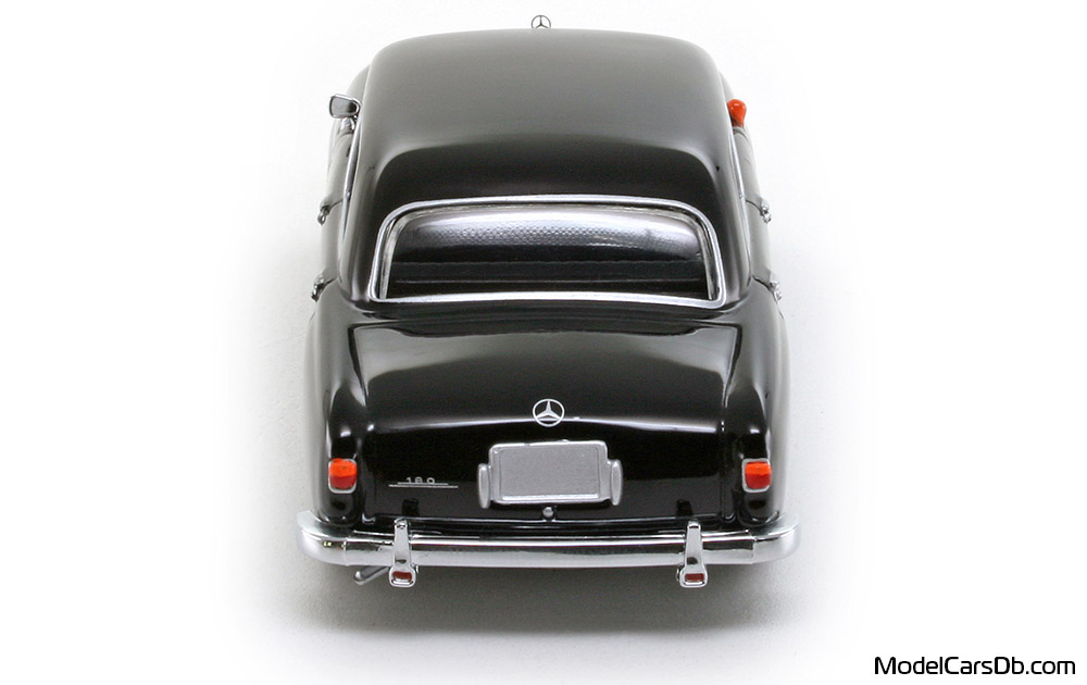 1955 - Mercedes 180 (W120) Minichamps 1/43 (Черен) Задница