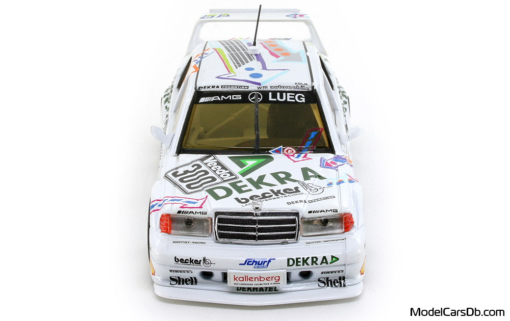 1993 - Mercedes 190 E 2.5-16V Evo 2 DTM (W201) Minichamps 1/43 (White) Front end