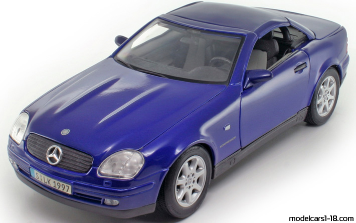 1997 - Mercedes 230 SLK (R170) Maisto 1/18 (Gelb) Vorne linke Seite