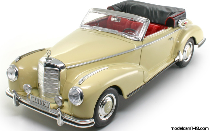 1955 - Mercedes 300 S (W188) Welly 1/18 - Vorne linke Seite