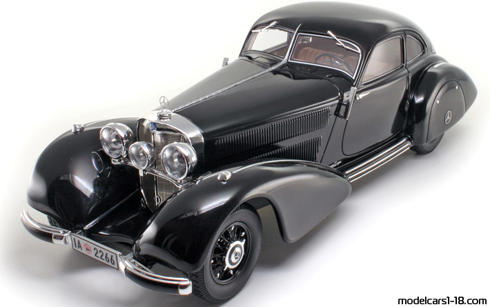 1938 - Mercedes 540 K Autobahn-Kurier (W24) BoS Models 1/18 - Vorne linke Seite