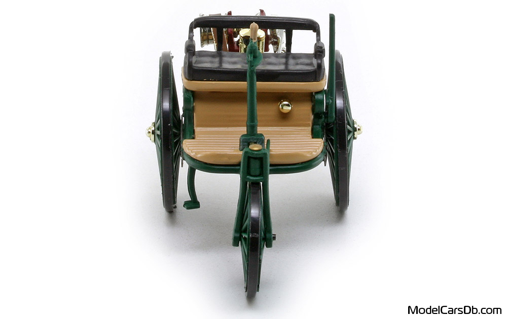 1886 - Mercedes Benz Patent-Motorwagen DeAgostini 1/43 (Grün) Front