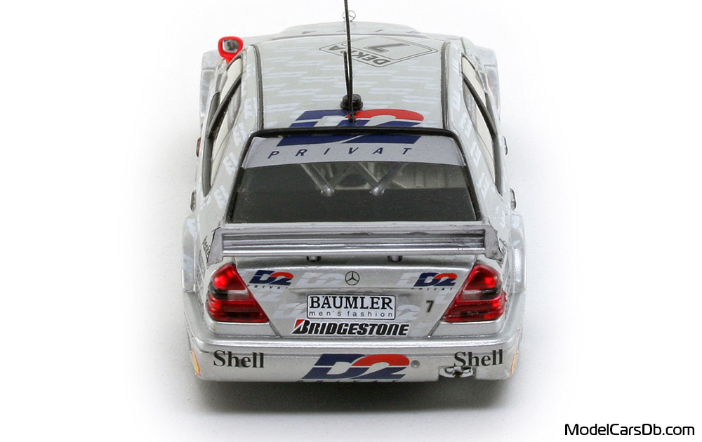 1994 - Mercedes C 180 DTM (W202) Minichamps 1/43 (Silver) Rear end
