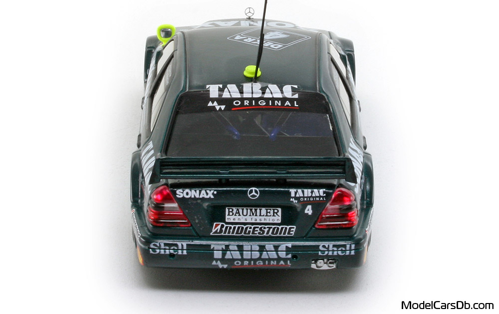 1994 - Mercedes C 180 DTM (W202) Minichamps 1/43 (Green) Rear end