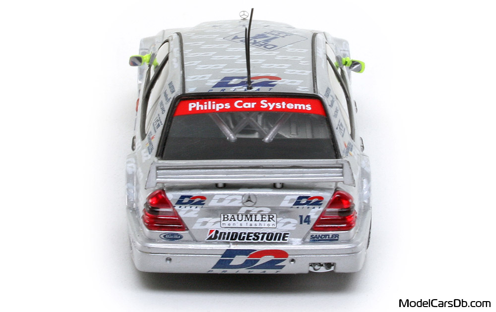 1995 - Mercedes C 180 DTM (W202) Minichamps 1/43 (Silver) Rear end