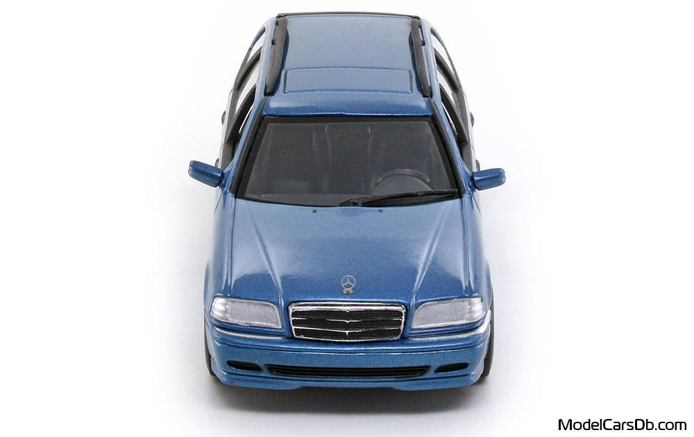 1997 - Mercedes C 200 (S202) Minichamps 1/43 (Blue) Front end