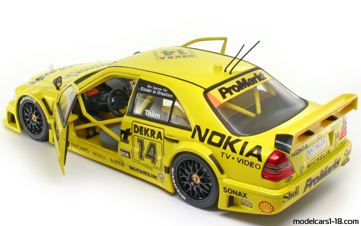 1994 - Mercedes C DTM (W202) UT 1/18 (Yellow / Black) Opening parts